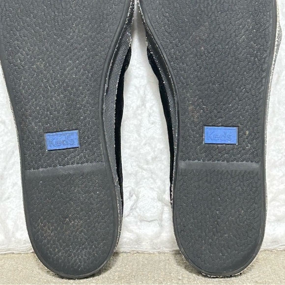 Keds Womens Black Velvet Crystal SlipOn Casual Fashion Sneakers Shoes SZ 7.5 - Picture 10 of 11